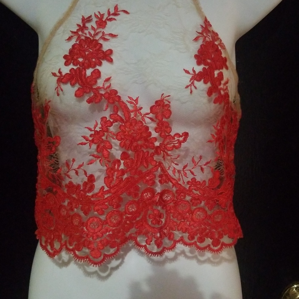 Pretty sheer top-Crop top❤HOST PICK❤ - Picture 3 of 6